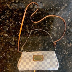 Louis Vuitton Eva Damier Azur Clutch Purse
